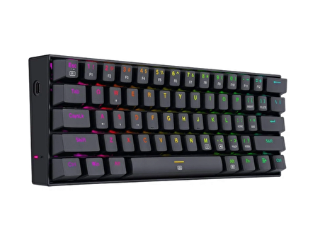 REDRAGON K630-RGB BLUE SWITCH KABLOLU MEKANİK GAMİNG Q KLAVYE SİYAH